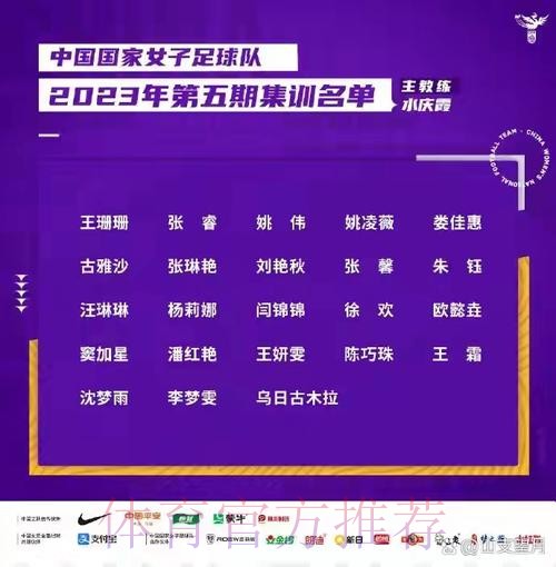 女足出征亚运会18人名单确定